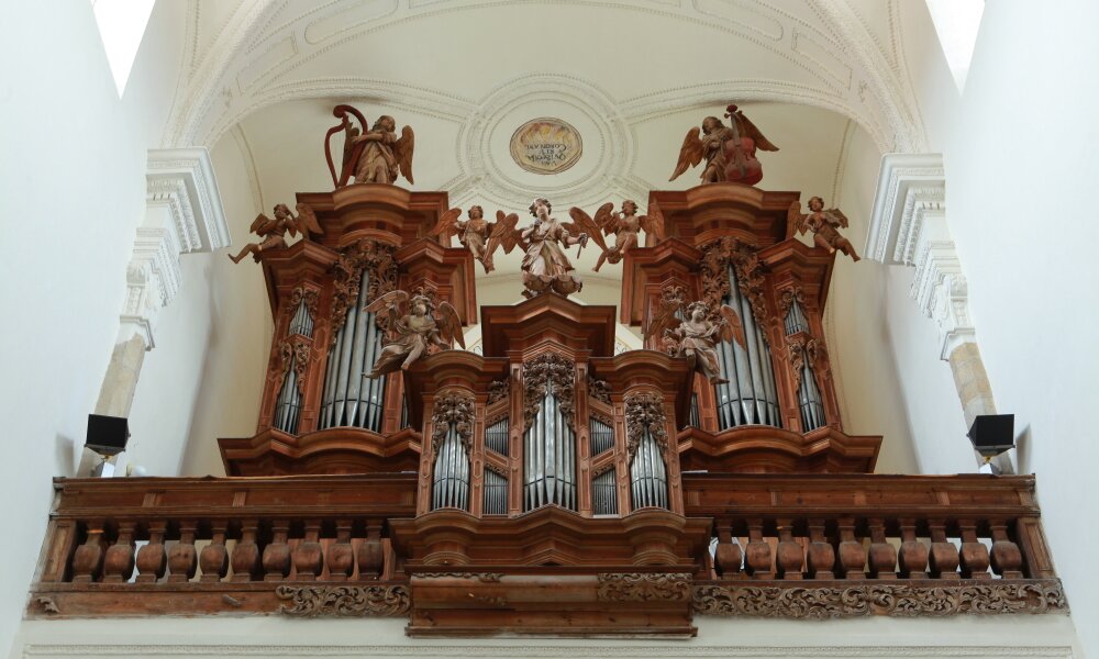 A baroque organ in The Church of the Assumption of the Virgin Mary , photographer Petr Šebek 