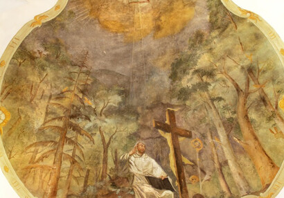 Freska sv. Bernarda v ikonografii, foto Petr Šebek